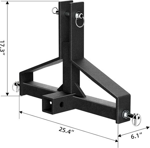 3 Point 2 Inches Trailer Hitch Receiver for Cate 1, Heavy Duty Drawbar Adapter, Quick Hitch Tractor Attachment, Compatible with Kubota, BX, LM25H, WLM Tractor, NorTrac, Yanmar, Kioti, Cat, John Deere. in Saudi Arabia