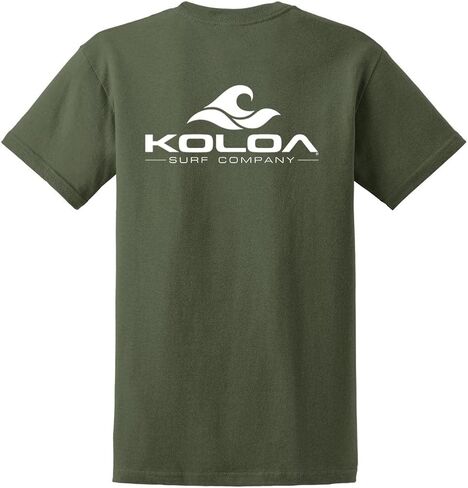Koloa Surf Classic 2-Sided Wave Logo Heavy Cotton T-Shirts in Regular,Big & Tall in Saudi Arabia