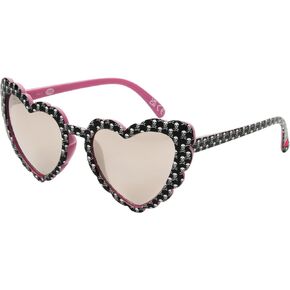 Betsey Johnson Women's Queen of Hearts Sunglasses, Black with Skull Pattern, 55 mm in Kuwait