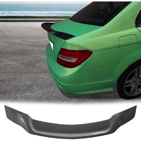 FREEMOTOR802 Rear Trunk Spoiler Deck Lid Spoiler, Fits 2008-2014 Mercedes-Benz W204 C-Class Sedan, R Style Gloss Black ABS Plastic Racing Trunk Lip Tail Wing Add-on Exterior Replacement Parts in Saudi Arabia