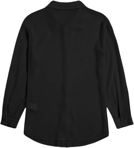 SweatyRocks Girl's Sheer Button Down Shirt Oversized Long Sleeve See Through Casual Blouse Tops in Saudi Arabia