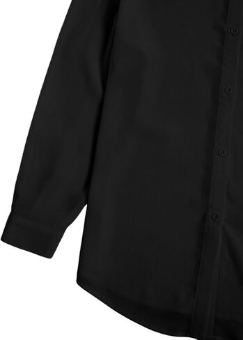 SweatyRocks Girl's Sheer Button Down Shirt Oversized Long Sleeve See Through Casual Blouse Tops in Saudi Arabia