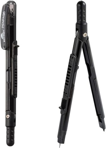Raymay Fujii JC705B Compass Pen Pass Type ، Black in Kuwait