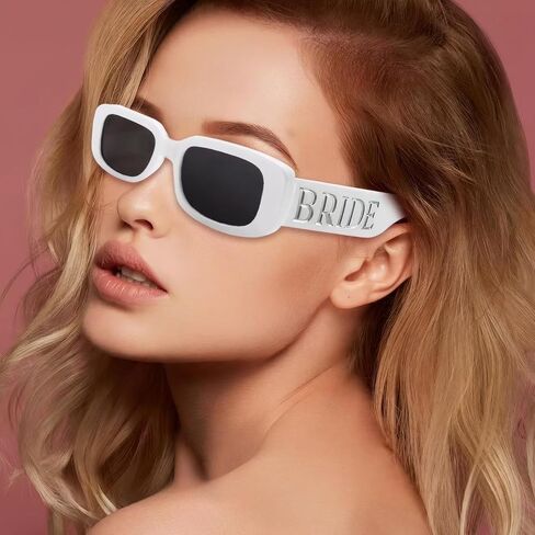 Bride Sunglasses White Bridal Sunglasses For Women,Bridal Sunglass For Bachelorette Party,Bachelorette Party Favors Accessories Bridal Shower Gifts For Bride Party in Saudi Arabia