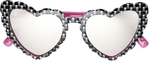 Betsey Johnson ملكة ملكة القلوب ، الأسود مع نمط الجمجمة ، 55 ملم in Saudi Arabia