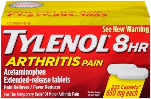 Tylenol 8 ساعات من التهاب المفاصل المخلص المتسلق انخفاض الحمى الممتدة الممتد ، 225 العد in Saudi Arabia