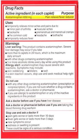 Tylenol 8 ساعات من التهاب المفاصل المخلص المتسلق انخفاض الحمى الممتدة الممتد ، 225 العد in Saudi Arabia