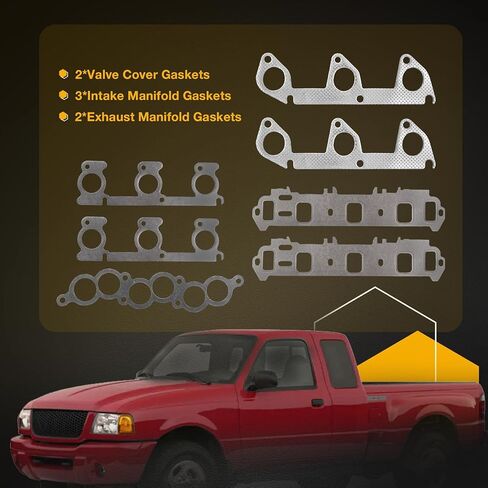 3.0 V6 Engine Cylinder Head Gasket Set, Compatible with 1998-2001 Mazda B3000 1998-2001 Ford Ranger 3.0L, Replace# HS9902PT ES72174 in Saudi Arabia