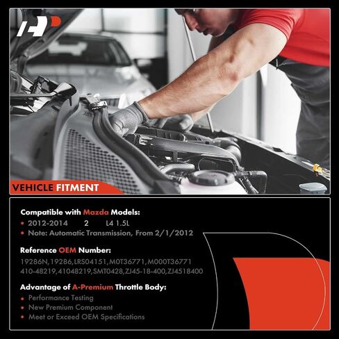 A-Premium Starter Motor متوافق مع Mazda 2 2012 2013 2014 1.5L ، ناقل حركة أوتوماتيكي ، 1.4 كيلو واط 13 أسنان في اتجاه عقارب الساعة ، استبدل# ZJ45-18-400 ، M0T36771 ، M000T36771 in Saudi Arabia