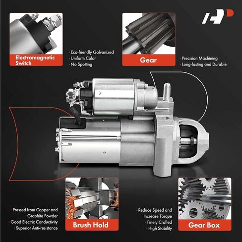 A-Premium Starter Motor متوافق مع Mazda 2 2012 2013 2014 1.5L ، ناقل حركة أوتوماتيكي ، 1.4 كيلو واط 13 أسنان في اتجاه عقارب الساعة ، استبدل# ZJ45-18-400 ، M0T36771 ، M000T36771 in Saudi Arabia