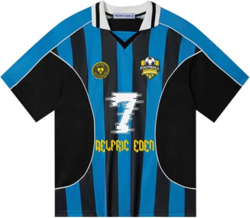 Aelfric Eden Mens Jersey Strip 7 Football Jersey Graphic Vervize v Deck Tees Shorts Shirts T in Kuwait