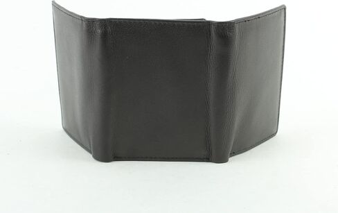 American Bison Men's Slim Wallet - RFID Flocking - جلد البقر مع صندوق هدايا (أسود) in Kuwait