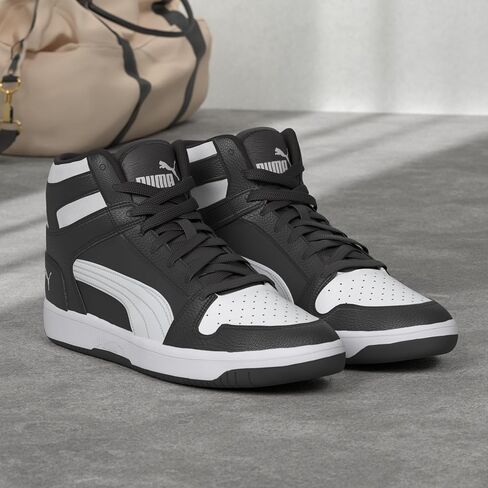 PUMA Men's Rebound Layup Sneaker, Suede Navy White, 11 in Saudi Arabia