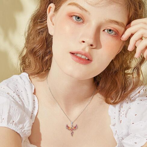 Phoenix/Butterfly/Opossum/Horse/Black Cat Necklace 925 Sterling Silver Animal Jewts for Women in Kuwait