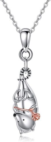 Phoenix/Butterfly/Opossum/Horse/Black Cat Necklace 925 Sterling Silver Animal Jewelry Gifts for Women in Saudi Arabia