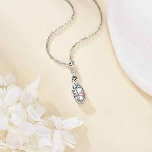 Phoenix/Butterfly/Opossum/Horse/Black Cat Necklace 925 Sterling Silver Animal Jewelry Gifts for Women in Saudi Arabia