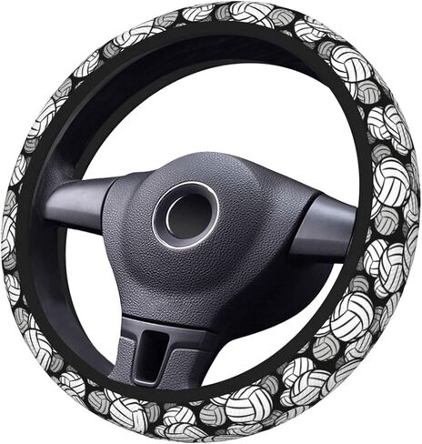 Car Steering Wheel Cover Pink Bows, Breathable Absorbing Sweat Anti Slip Polyester Car Accessories Decorative Protector Fit for Most Trucks, Car, SUV 15 Inch in Saudi Arabia
