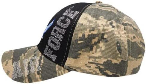 Trade Winds Air Force Wings USAF USA Patch 3D Letters Flag ACU Camo Cap Hat Embroidered in Saudi Arabia