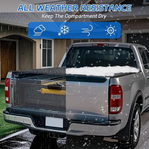 PZ Soft Roll Truck Bed Tonneau Cover متوافق مع 2020-2025 Jeep Gladiator JT 5 '(60.3 ") سرير أسود in Kuwait
