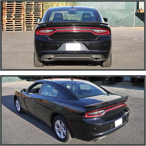 مواصفات Tuning Matte Black Factory Strunk Trunk Spoiler Wing Failing مع 2015-2021 Dodge Charger in Saudi Arabia