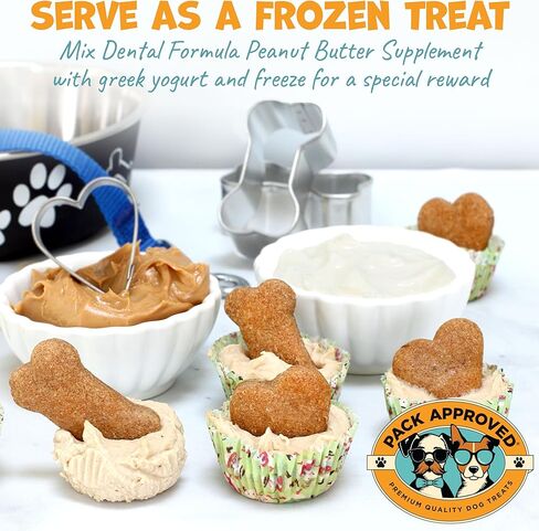 Dog Peanut Butter - with Prebiotic and Probiotic for Dogs to Boost Gut Health - Supports Digestive Support and Immune Support - Peanut Butter Treats - Gut Health (8.46oz) in Kuwait