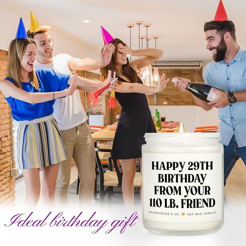 Baubledazz Funny Best Friend Friend Higds for Women- Handmender Lavender Soy Candle- Happy 30 ، 40 ، 50 ، 60 ، 70th for Women ، Friend ، Her ، Bestie (7oz) in Kuwait