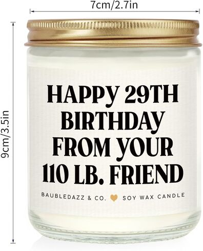 Baubledazz Funny Best Friend Friend Higds for Women- Handmender Lavender Soy Candle- Happy 30 ، 40 ، 50 ، 60 ، 70th for Women ، Friend ، Her ، Bestie (7oz) in Kuwait