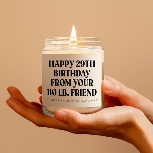 Baubledazz Funny Best Friend Friend Higds for Women- Handmender Lavender Soy Candle- Happy 30 ، 40 ، 50 ، 60 ، 70th for Women ، Friend ، Her ، Bestie (7oz) in Kuwait