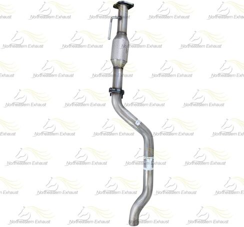 Exhaust Rear Catalytic & Intermediate Pipe Compatible for 2009-2017 Chevy Traverse 3.6L | EPA-Approved | Stainless Steel | Northeastern Exhaust | Free Clamp and Gaskets Included in Saudi Arabia