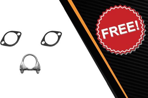 Exhaust Rear Catalytic & Intermediate Pipe Compatible for 2009-2017 Chevy Traverse 3.6L | EPA-Approved | Stainless Steel | Northeastern Exhaust | Free Clamp and Gaskets Included in Saudi Arabia