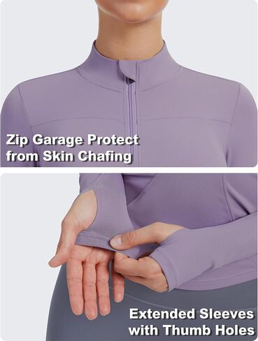JoyGirl Women Workout Jacket Cropped Running Jackets Zip Up Gym Athletic Tops Yoga Top with Thumb Holes in Kuwait