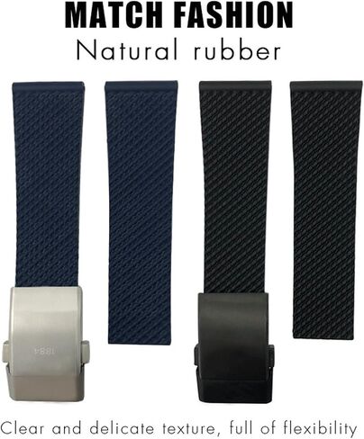 ZIFENGXUAN-Rubber Watchband With Buckle For Breitling Watchbands 22mm 24mm For AVENGER NAVITIMER WORLD Rubber Waterproof Soft Watch Strap in Saudi Arabia