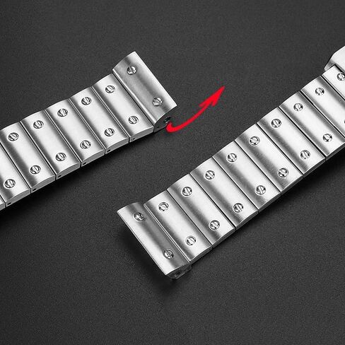 Solid Stainless Steel Watch Band For Cartier Santos 100 Series Men's Wristband Bracelet 23mm Butterfly Buckle Watch Accessories in Saudi Arabia