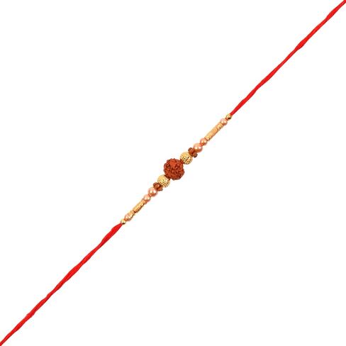 Rakhi/Rakhi من أجل الأخ/Rudraksha Rakhi/Ganesh Laxmi Coin Gift Premium Rakhi/Rakhi Bracelet/Rakhi for Brother and Bhabhi/Rakhi in Kuwait