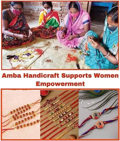 Rakhi/Rakhi من أجل الأخ/Rudraksha Rakhi/Ganesh Laxmi Coin Gift Premium Rakhi/Rakhi Bracelet/Rakhi for Brother and Bhabhi/Rakhi in Kuwait