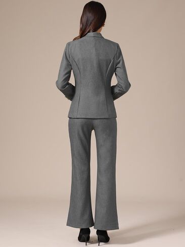 Allegra K Women's Pants Suits Dressy 2 Piece Blazer Pant Set Business Casual Outfits in Saudi Arabia