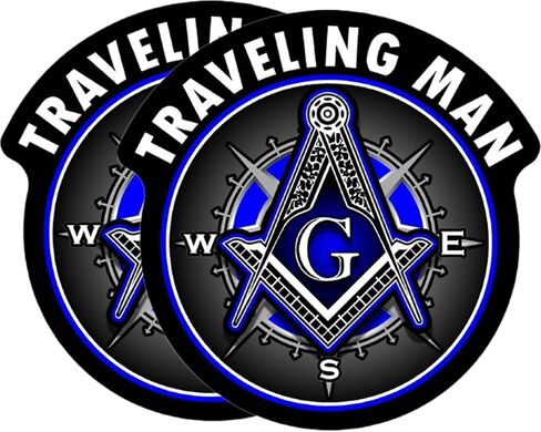 2 حزمة السفر رجل Shriner Compass Mason Masonic Freemason G ملصقات ملصق - 4 بوصات - ملصقات ماسونية لسيارة شاحنة السيارة سيارات الدفع الرباعي فان نافذة الوفير الجدار الكمبيوتر اللوحي. in Saudi Arabia