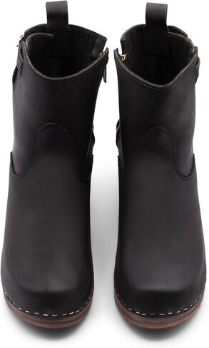 Sandgrens Handmade Swedish Wood Clogs for Women, High Heel Boots | New York High in Kuwait