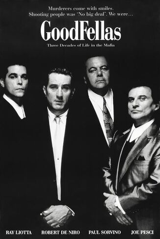 BUY ART FOR LESS Officially Licensed GoodFellas Black and White Movie 24 x 36 Inch Art Poster - Decorative Print - Poster Paper - Ready to Frame in Saudi Arabia