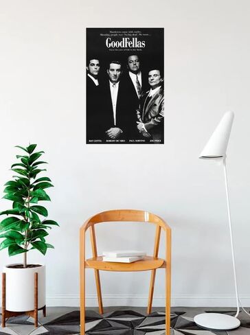 BUY ART FOR LESS Officially Licensed GoodFellas Black and White Movie 24 x 36 Inch Art Poster - Decorative Print - Poster Paper - Ready to Frame in Saudi Arabia
