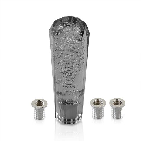 AJP Distributors 12" / 300mm Crystal Octagon Bubble Stick Shift Knob Quick Throw M12 X 1.25" Thread Pitch w/ M8 M10 Adapters Compatible/Replacement For Universal Car Manual Transmission M/T Gear Box in Saudi Arabia