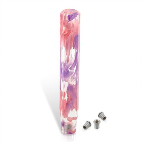 AJP Distributors 12" / 300mm Crystal Octagon Bubble Stick Shift Knob Quick Throw M12 X 1.25" Thread Pitch w/ M8 M10 Adapters Compatible/Replacement For Universal Car Manual Transmission M/T Gear Box in Saudi Arabia