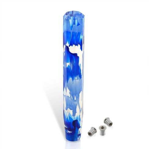 AJP Distributors 12" / 300mm Crystal Octagon Bubble Stick Shift Knob Quick Throw M12 X 1.25" Thread Pitch w/ M8 M10 Adapters Compatible/Replacement For Universal Car Manual Transmission M/T Gear Box in Saudi Arabia