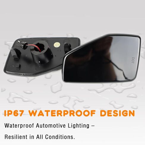 LED الأمامي الأمامي علامة الجانبية الخفيفة مصباح الإشارة لعنبر لاعبين هاممر H3 2006-2010 H3T 2009-2010 استبدال تقليم OEM ، مصابيح العلامات الجانبية المدخنة العدسة ، 2 مساءً in Saudi Arabia