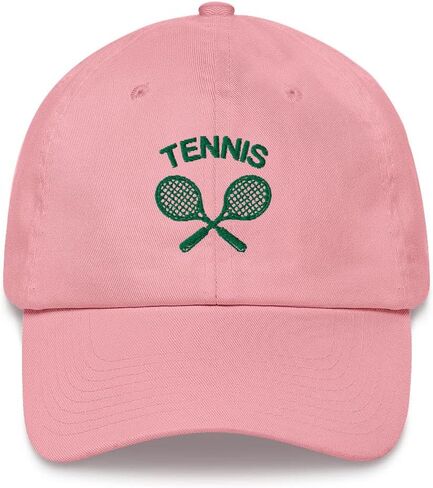 Tennis Hat, Embroidered Tennis Rackets Sun Cap Men Women Dad Hat Mom Trucker Embroidery Hat in Saudi Arabia