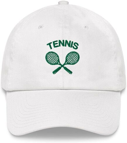 Tennis Hat, Embroidered Tennis Rackets Sun Cap Men Women Dad Hat Mom Trucker Embroidery Hat in Saudi Arabia