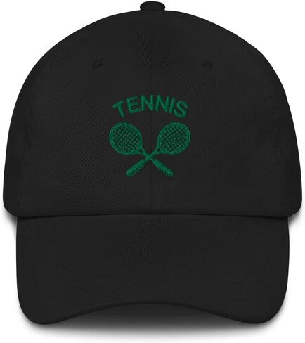 Tennis Hat, Embroidered Tennis Rackets Sun Cap Men Women Dad Hat Mom Trucker Embroidery Hat in Saudi Arabia