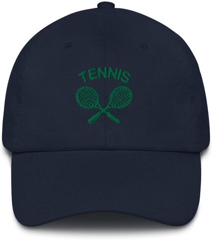 Tennis Hat, Embroidered Tennis Rackets Sun Cap Men Women Dad Hat Mom Trucker Embroidery Hat in Saudi Arabia