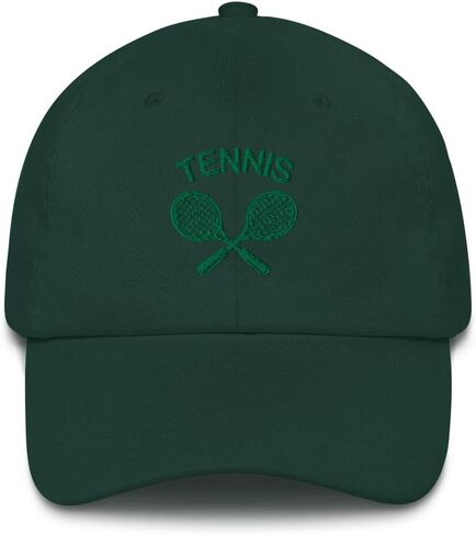 Tennis Hat, Embroidered Tennis Rackets Sun Cap Men Women Dad Hat Mom Trucker Embroidery Hat in Saudi Arabia