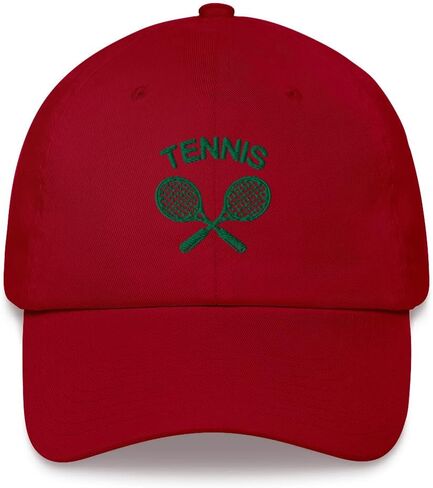 Tennis Hat, Embroidered Tennis Rackets Sun Cap Men Women Dad Hat Mom Trucker Embroidery Hat in Saudi Arabia
